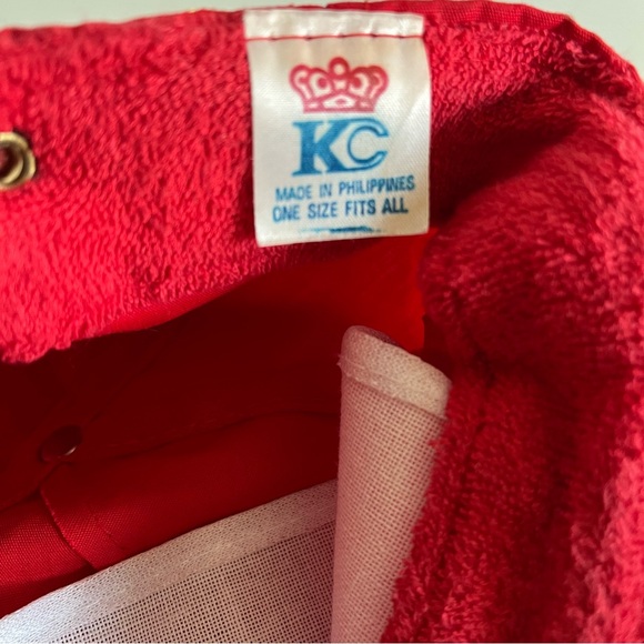 Vintage KC Brand SANTA ROSA Leather Adjustable Strapback Rope Hat Cap Red - Picture 9 of 9